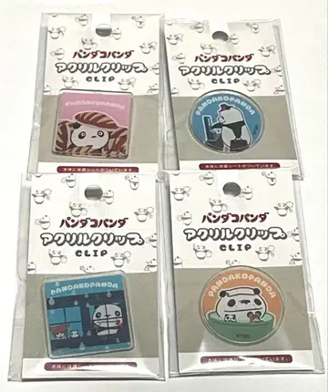 팬더코팬더 아크릴 클립 4개 세트