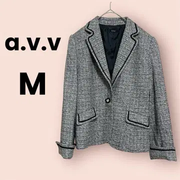a.v.v 트위드 자켓 블랙 M 이벤트 세레모니 수트
