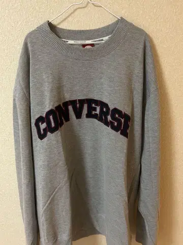 CONVERSE 그레이 로고 트레이닝복