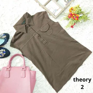 theory 노리즈 피케 셔츠 (M) 브라운