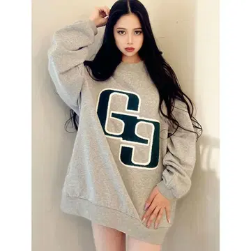 GYDA GG사가 CREW NECK 맨투맨 TOPS (그레이)