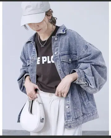 reca 오버 사이즈 데님 자켓 라이트 블루 M