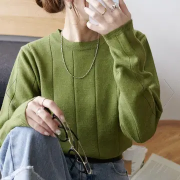 [ 새상품 ] 디스코트 심플 니트 그린