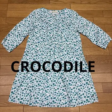 CROCODILE 꽃무늬 오부 소매 L 사이즈