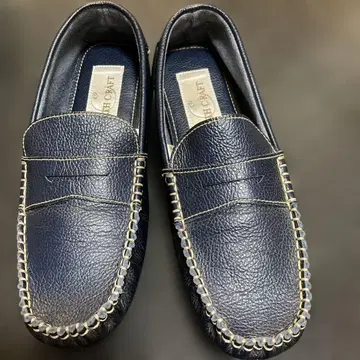 BATH CRAFT 23.5cm 천연 가죽 다크 네이비 로퍼