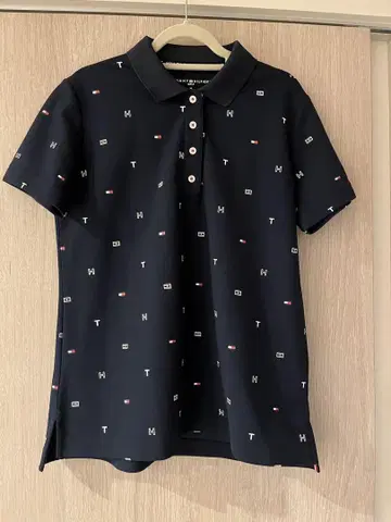 TOMMY HILFIGER 골프 셔츠 M 네이비