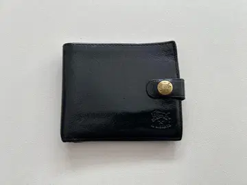 일비종떼 가죽제품 블랙 이단 접이식 지갑