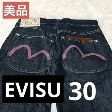 새상품급 EVISU 에비수 핑크 갈매기 30 YAMANE DELUX