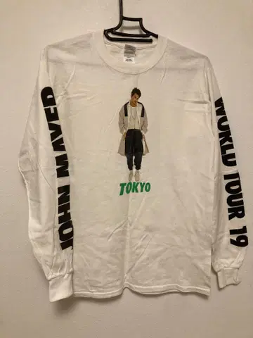 John Mayer WORLD TOUR '19 긴팔 티셔츠