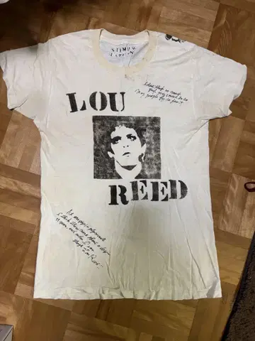 초레어 LOU REED 티셔츠 밴드 티셔츠 vintage
