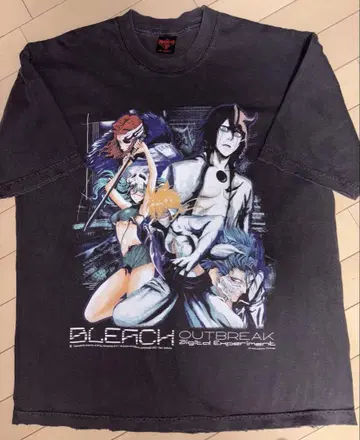 BLEACH OUTBREAK T셔츠 L 사이즈 다크 그레이