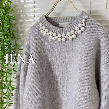 [ 2023AW ] IENA 펄 넥 니트 풀오버 니트
