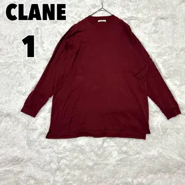 CLANE 클라네 (1) 티셔츠 긴팔 티셔츠 무지 티셔츠 면 100%