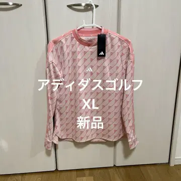 아디다스 골프 XL 핑크 로고 긴팔 새상품 모크넥