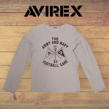 AVIREX 아비렉스 프린트 롱 슬리브 롱 T셔츠 긴팔 L