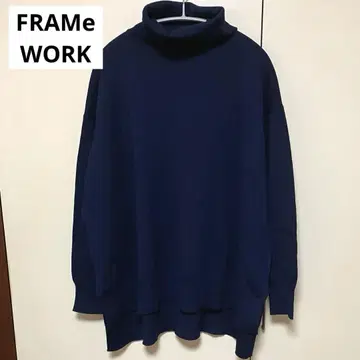 FRAMeWORK 프레임워크 하이 게이지 천축 터틀넥 2021AW