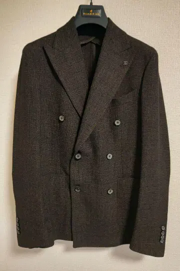 TAGLIATORE 더블 자켓 44 다크 브라운