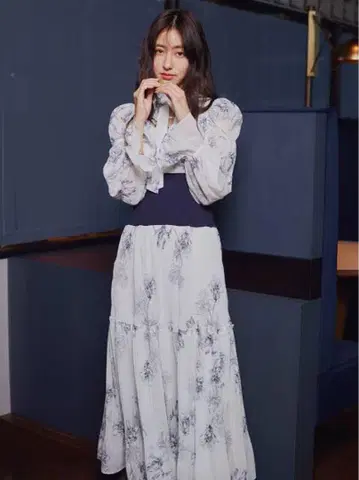 snidel 허리 리브 원피스 네이비 size 1
