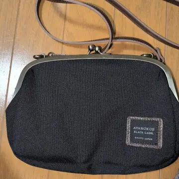 아야노코지 BLACK LABEL 숄더백 가마구치 스마트폰 숄더
