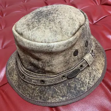[ 빈티지 ] OVERLANDER BOOMA 가죽 버킷햇