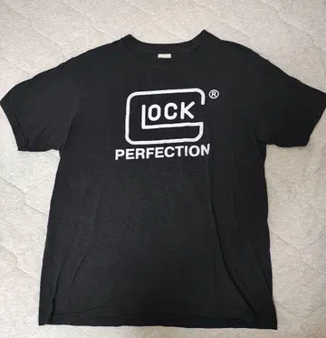 GLOCK PERFECTION 로고 T셔츠 M 사이즈 블랙