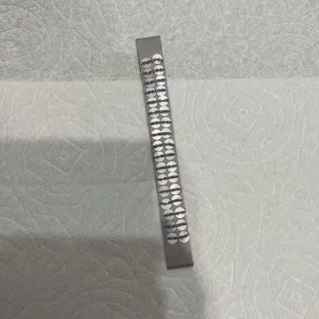 포알레 그레이 스팽글 비즈 벨트