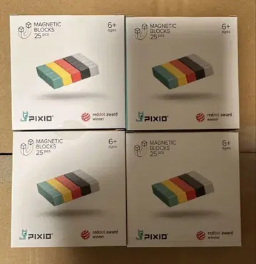 텐요 자석 블록 PIXIO 피크시오 5색 x 5개 25개입 4개 세트