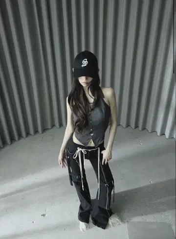 THEREDTHREAD S droop denim pants 블랙 S