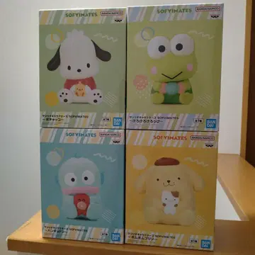 반다이 소프트 비닐 마테스 산리오 피규어 4체 세트