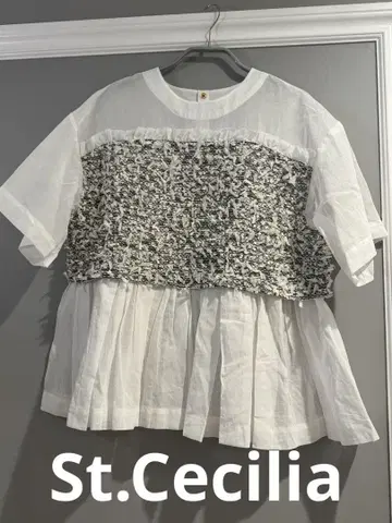 St.cecilia Girlish 세인트세실리아 별가루 블라우스