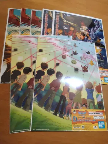 디지몬 제일복권 클리어 포스터 세트