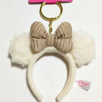새상품 디즈니 머리띠 키링 미니 복슬복슬