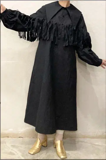 BELPER FRINGE DRESS 프린지 원피스 블랙