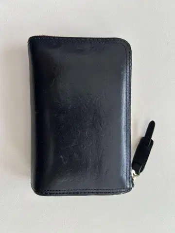 CORBO 코르보 가죽 접이식 지갑 블랙 지퍼