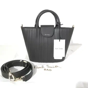 폴 스미스 섀도우 스트라이프 가죽 2WAY 미디엄 핸드백