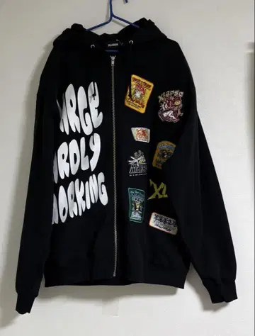 XLARGE 패치워크 디자인 블랙 XL