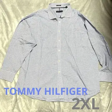 타미힐피거 체크 무늬 긴팔 셔츠 2XL