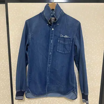 [ 무료배송 ] Duffer 데님 블루 긴팔 셔츠