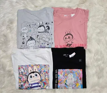 UNIQLO 러브브 콜라보 T셔츠 L 사이즈 4장 세트
