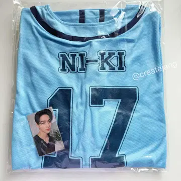 ENHYPEN 유니폼 셔츠 니키 트레이딩 카드 포함 팝업