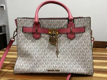 MICHAEL KORS 숄더백 화이트/핑크
