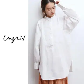 Ungrid 숄더 턱 볼륨 슬리브 드레스 셔츠