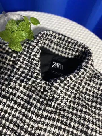 ZARA 하운드 투스 패턴 자켓
