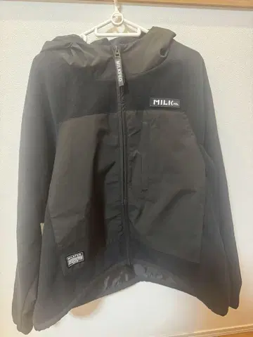 MILKFED. 풀 집업 후드 자켓 블랙