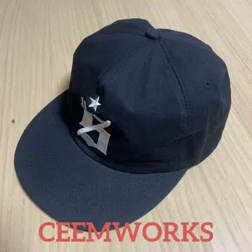 [새상품급] CEEMWORKS 시임웍스 스냅백 캡 cap 블랙