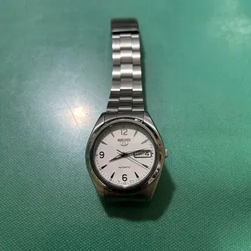 SEIKO 자동 와인딩 실버 시계