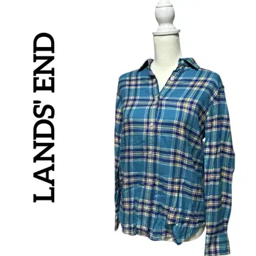 [ 90s ] LANDS' END 랜즈 엔드 버튼 다운 긴팔 셔츠 체크
