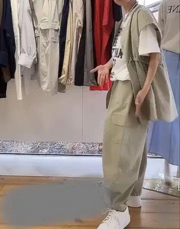 카고 팬츠 그레이 이시카와 라보