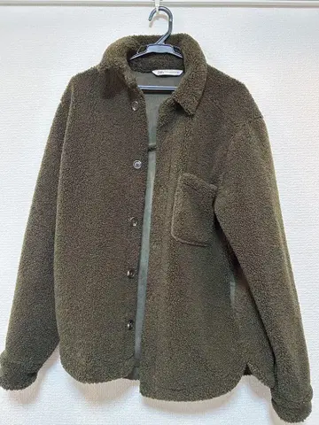 ZARA 플리스 자켓 올리브