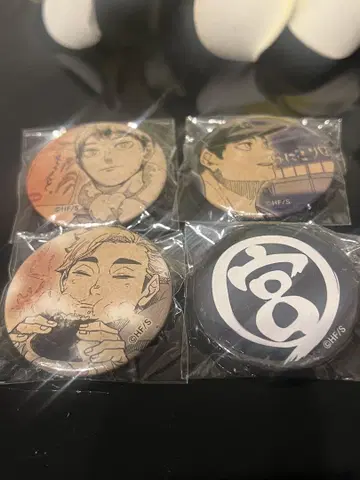 오니기리궁 배지 4개 세트